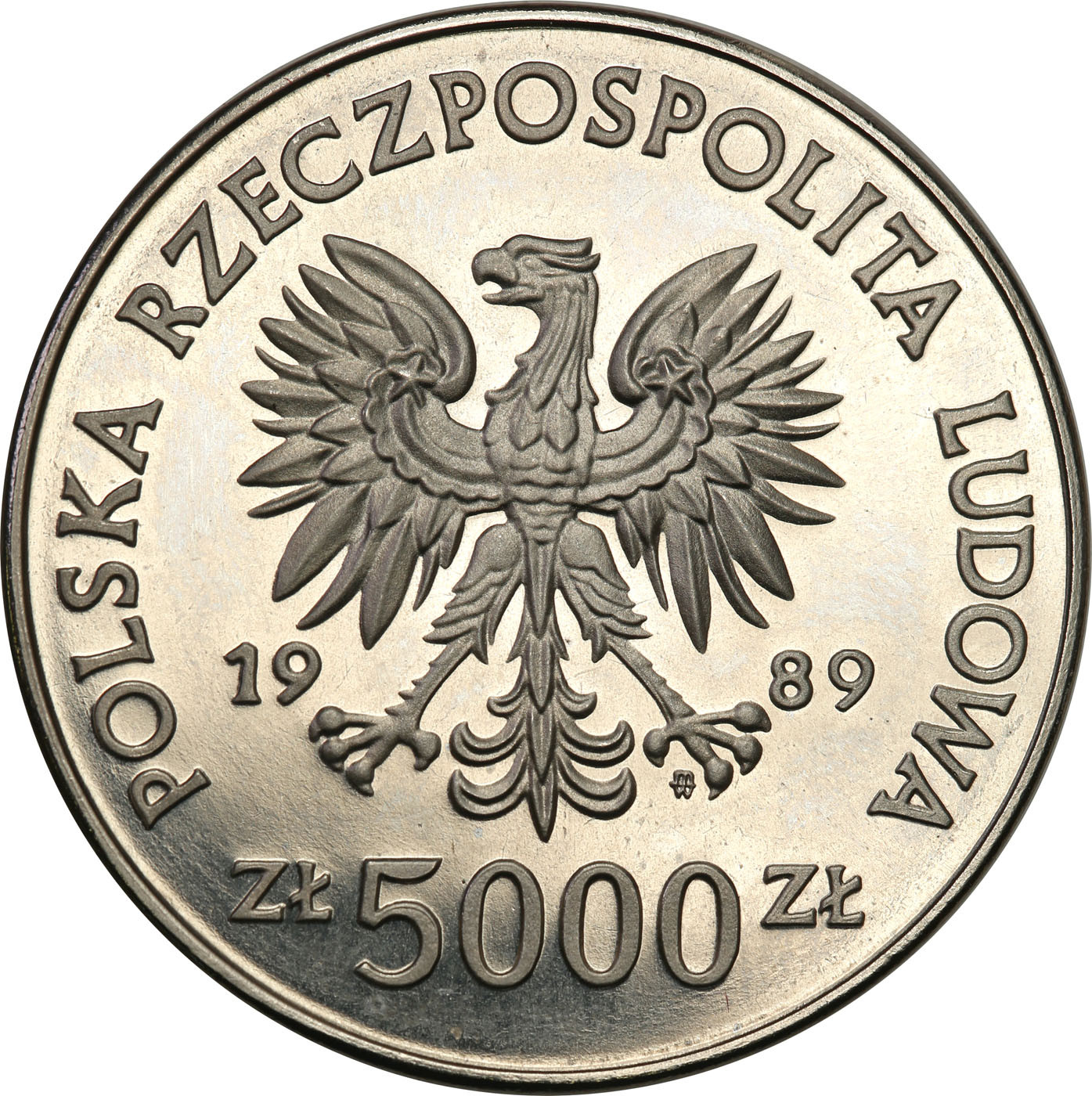PRL. PRÓBA Nikiel 5000 złotych 1989 – Zabytki Torunia